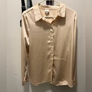 a new day Women's Cream Button Down Shirt